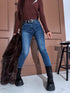 "RIVER DJ2392" denim PUSH-UP pants - dark blue